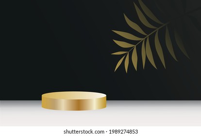 vector stand for cosmetics. flat image of an empty pedestal for advertising a product.