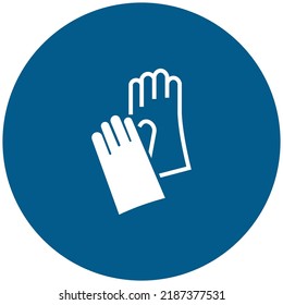 vector standard mandatory sign ISO international pictogram wear protective gloves