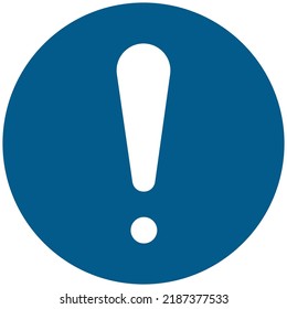 vector standard mandatory sign ISO international pictogram general mandatory sign