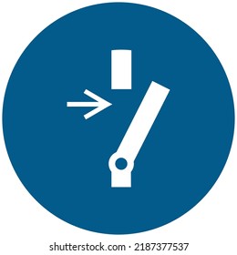 vector standard mandatory sign ISO international pictogram disconnect before carying out maintenance or repair