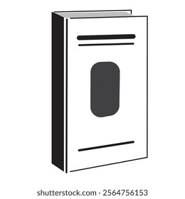 vector of a standing book seen from the front side angle can be used as an icon.