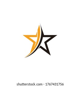 vector of star arrow swoosh design fit for success business symbol
