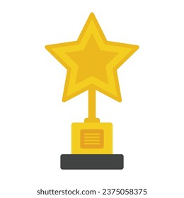 Icono del premio estrella vectorial ilustración plana del icono del vector estrella para cualquier diseño web.