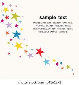 Vector star background design