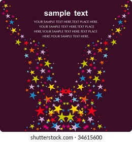 Vector star background design
