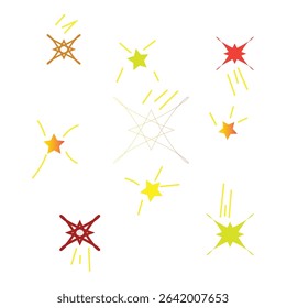 Vector star background illustration of ornamental plants that are very beautiful and aesthetic to display