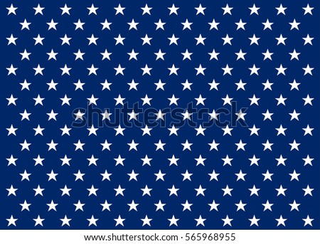 Vector Star bakground in american's flag colors