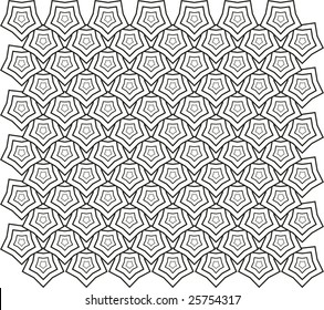 Vector. Star based abstract tile pattern
