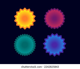 Vector Star Circle UI Art