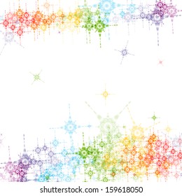Vector Star Colorful Background