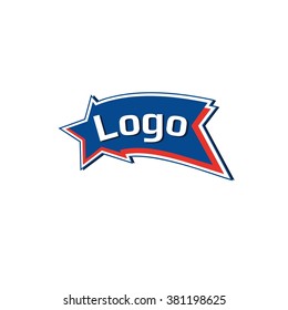 Vector of star /comet . Abstract sign. Logo. Business icon for the company. This concept graphic represents lighting design. Industry / Sport / Life / Chemistry. Vector illustration.