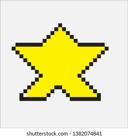 Vector Star Concept Pixel Art Stock Vector (Royalty Free) 1382074841 ...