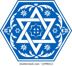 Vector of Star of David