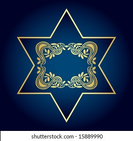 Vector of Star of David