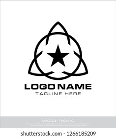vector star decoration logo
