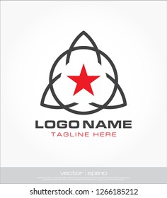 vector star decoration logo