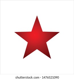 vector star design, colored red and white background.