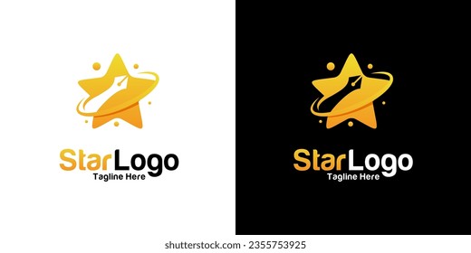 Logo de educación de estrella vectorial, creativo académico, diseño de logotipo educativo plantilla vectorial