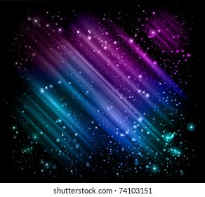 vector star frame background