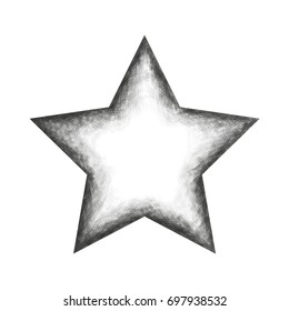 Vector star hand drawn sketch