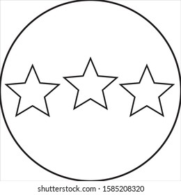 Vector star icon for additional photos, posters, videos, games, web, etc. Editable vector.