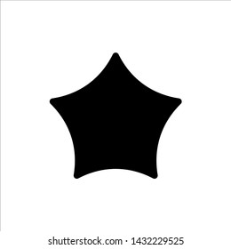 Vector star icon. black rating or favorite symbol with trendy flat style icon for web site design, logo, app, UI isolated on white background