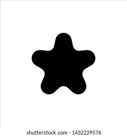 Vector star icon. black rating or favorite symbol with trendy flat style icon for web site design, logo, app, UI isolated on white background