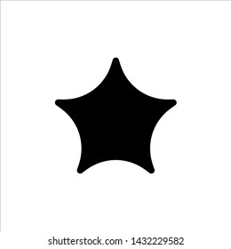 Vector star icon. black rating or favorite symbol with trendy flat style icon for web site design, logo, app, UI isolated on white background