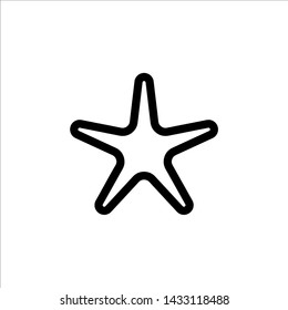 Vector star icon. black rating or favorite symbol with trendy flat outline style icon for web site design, logo, app, UI isolated on white background