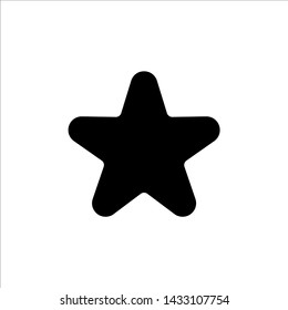 Vector star icon. black star symbol of rate, rating or favorite symbol with trendy flat style icon for web site design, logo, app, UI isolated on white background