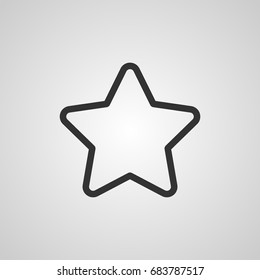 Vector star icon illustration. Template for design