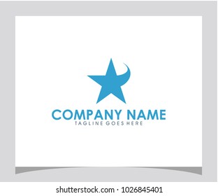 Vector star icon logo design
