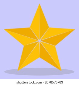 The vector star icon is made in a flat style.