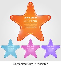 vector star icon on white background