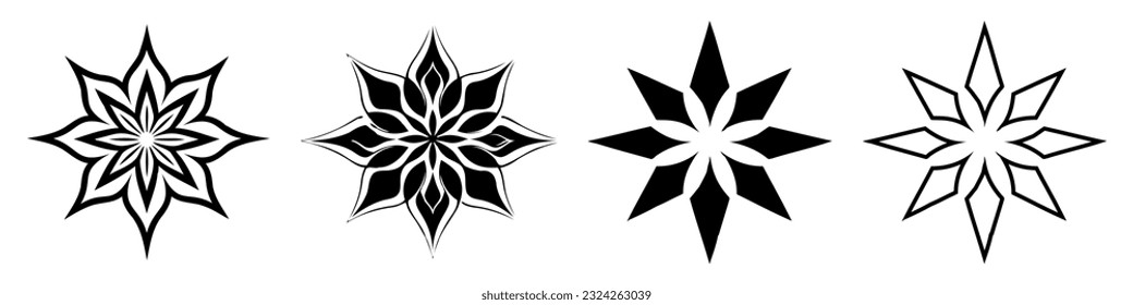 Vector star icon sat on white background