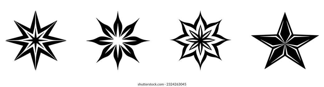 Vector star icon sat on white background