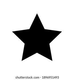 estrella vectorial para icono, símbolo de estrella, forma estrella simple para imágenes prediseñadas