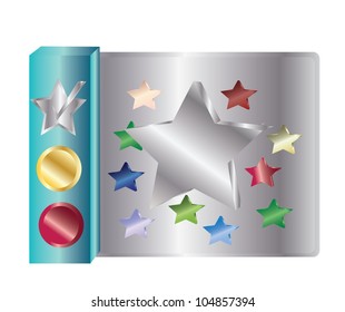 Vector - Star icons.You can resized every stars in a board.