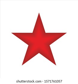 Vector Star Icons with isolated red colors on the background white.