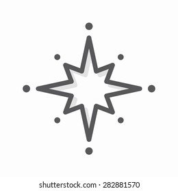 Vector star logo or icon