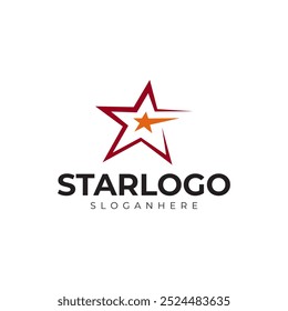 modelo premium do logotipo de estrela de vetor