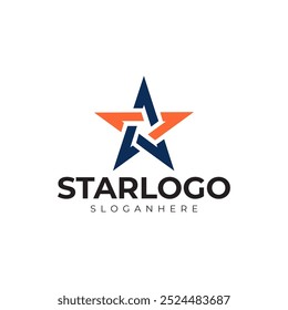 modelo premium do logotipo de estrela de vetor
