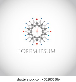 Vector star  logo (sign, symbol, icon, design element). Ornament