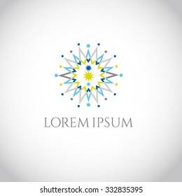 Vector star  logo (sign, symbol, icon, design element). Ornament