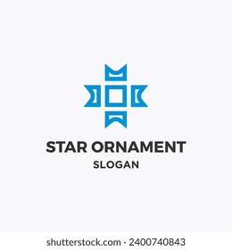 Vector Star Ornament Logo Template