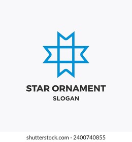 Vector Star Ornament Logo Template