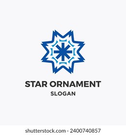 Vector Star Ornament Logo Template