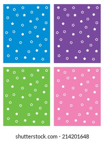 Vector Star Patterned Pattern Set