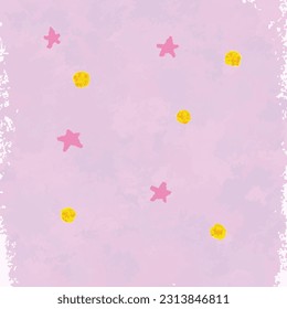 fondo de luna rosa estrella vectorial