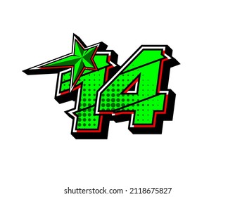 525 14 Racing Number Images, Stock Photos & Vectors | Shutterstock